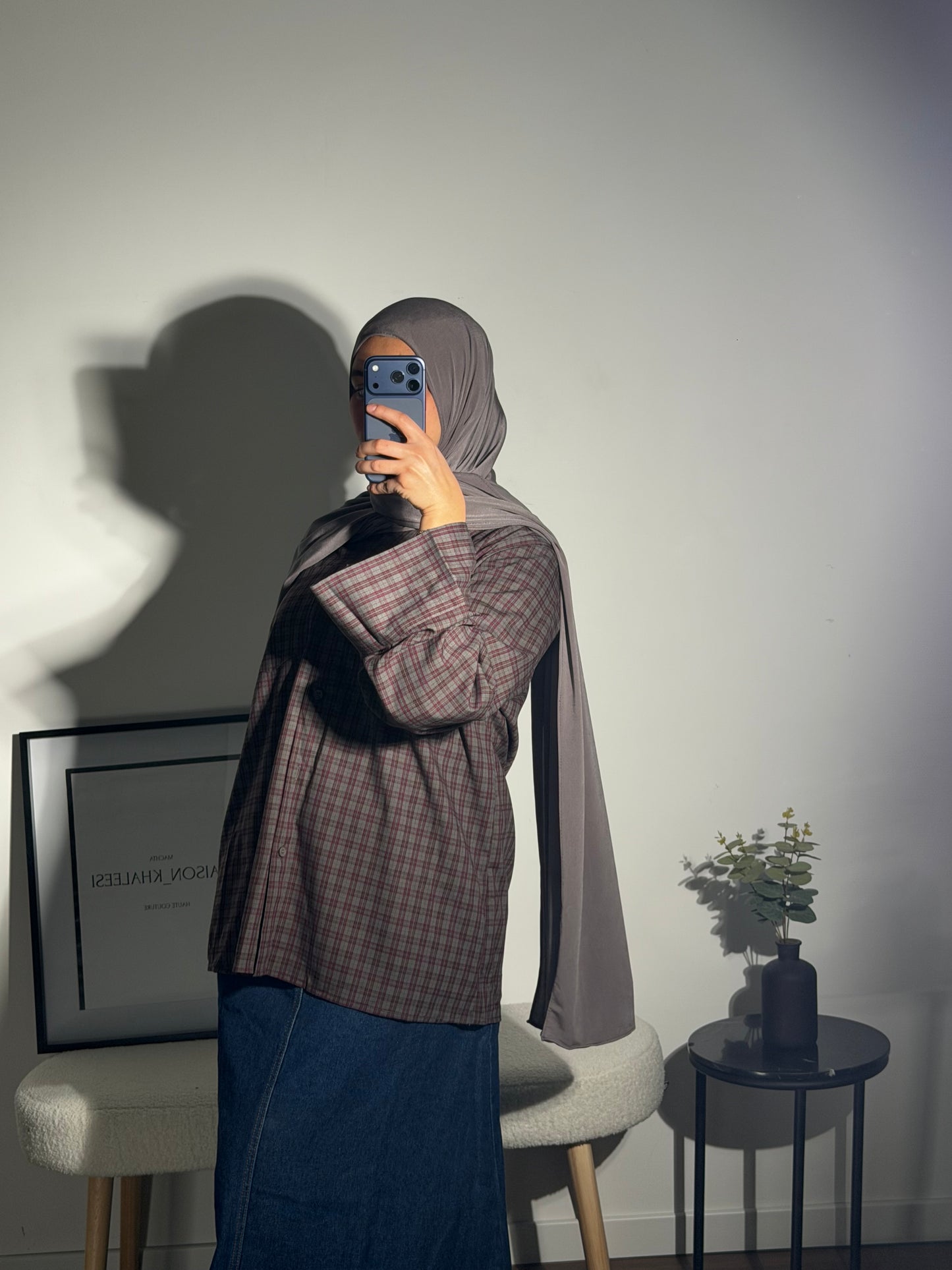 Chemise à carreaux oversize